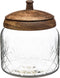 Secret de Gourmet Glazen voorraadpotten met houten deksel - 150153 - Decoratief & Met deksel