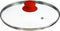 Secret de Gourmet - Hapjespan met deksel - Alle kookplaten/warmtebronnen geschikt - rood/zwart - Dia 24 cm