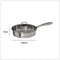 Secret de Gourmet - Hapjespan met deksel - Alle kookplaten/warmtebronnen geschikt - zilver - Dia 24 cm