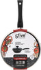 Secret de Gourmet - Hapjespan met deksel - Alle kookplaten/warmtebronnen geschikt - zwart - Dia 24 cm