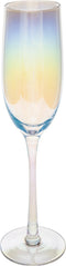 Secret de gourmet Iriserende champagne glazen set van 6 - 21 cl - Fantasie - Regenboogkleurig