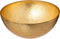 Secret de Gourmet Kommetjes/serveer schaaltjes - 4x - Athena - glas - D15 x H5 cm - goud - Stapelbaar
