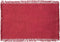 Secret de Gourmet Maha Placemat katoen met franjes - Set van 4 stuks - 45x30cm - Granaat