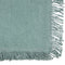 Secret de Gourmet Maha Placemat katoen met franjes - Set van 4 stuks - 45x30cm - Celadon Groen