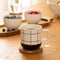 Secret de Gourmet Mok Squares - 32cl - Set van 4 stuks - Zwart