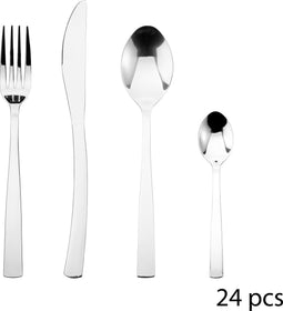 Secret de Gourmet Olympe Bestekset roestvrij staal - 24 delig - Bestek