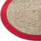 Secret de Gourmet onderlegger Happy Pop Set van 4 - Rood - Gevlochten riet - Tafelonderlegger - Placemat