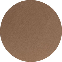 Secret de Gourmet onderzetter in lederlook - 12 stuks - Glasonderzetter - D10 cm - Camel