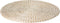 Secret de Gourmet Placemat rond riet - Dia 35 cm - Onderlegger - wit met naturel