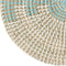 Secret de Gourmet Placemat rond riet set van 2 - Dia 35 cm - Onderlegger - mint groen met naturel