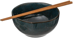 Secret de Gourmet Poke bowl Jade 2 stuks - Met eetstokjes - Aardewerk - Kom