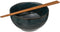 Secret de Gourmet Poke bowl Jade 2 stuks - Met eetstokjes - Aardewerk - Kom