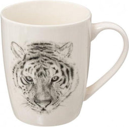 Secret de Gourmet Safari mok 36cl - Afrikaanse dieren - Zwart/Wit