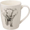 Secret de Gourmet Safari mok 36cl - Afrikaanse dieren - Zwart/Wit