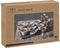 Secret de Gourmet Serveerplank/amuse/aperitief hapjes - leisteen/porselein - wit - voor 4x personen - 17-delig - keuken/tafelen