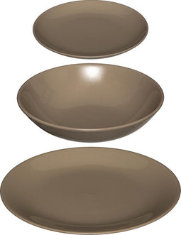 Secret de gourmet Servies set Colorama 18 delig - Taupe