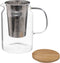 Secret de Gourmet Theepot - glas/bamboe - 900 ml