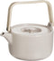 Secret de Gourmet Theepot in keramiek met bamboe 80cl - Handvat, zeef, filter - Nude