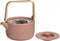 Secret de Gourmet Theepot in keramiek met bamboe 80cl - Handvat, zeef, filter - Terra