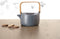 Secret de Gourmet Theepot in keramiek met bamboe 80cl - Handvat, zeef, filter - Blauwgrijs