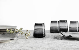 Secret de gourmet Waterglazen set van 6 - Trapeze 38cl - Donkergrijs