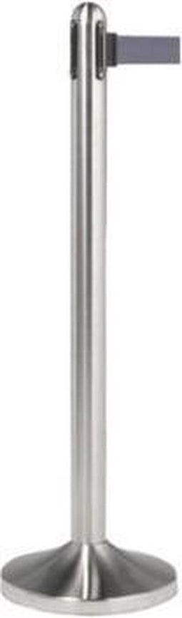 Securit Afzetpaal Securit Rvs Met Rolband 210cm Grijs