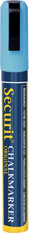 SECURIT KRIJTMARKER MED BLAUW