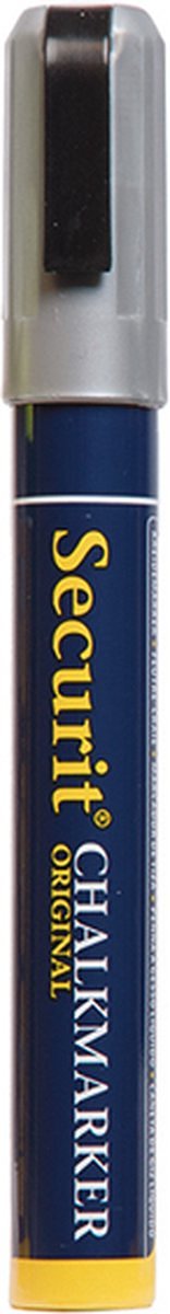 Securit krijtmarker medium, zilver 2-6mm