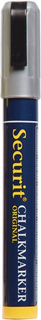 Securit krijtmarker medium, zilver 2-6mm