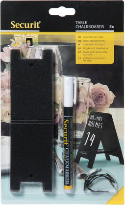 Securit Minikrijtbord Met Krijt - Zwart - Set-5