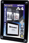 Securit Raamdisplay A4 - zwart