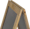 Securit SBS-N-135 schoolbord/toebehoren Zwart Roestvrijstaal, Hout