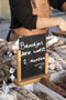 Securit Tafelkrijtbord Elegant - teak A5