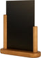 Securit Tafelkrijtbord Elegant - teak A5