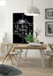 Securit XL krijtbord 6 panelen van 40 x 40 cm