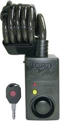 Security Plus AL07 Kabelslot Zwart Met alarm, Met bewegingsmelder Sleutelslot