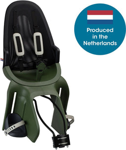 Qibbel Air - Fietsstoeltje Achter - 5-puntsgordel - Magic green
