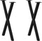 vidaXL - Eettafelpoten - 2 - st - X-vormig - 50x(72-73) - cm - staal - zwart