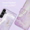 iMoshion Hoesje Geschikt voor Samsung Galaxy S23 FE Hoesje Met Pasjeshouder - iMoshion Design Bookcase smartphone - Paars / Purple Marble