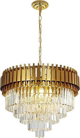 Seenvlog - Luxe Kristallen Hanglamp - Goud - LED-verlichting - Energieklasse B