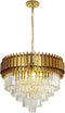 Seenvlog - Luxe Kristallen Hanglamp - Goud - LED-verlichting - Energieklasse B
