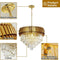 Seenvlog - Luxe Kristallen Hanglamp - Goud - LED-verlichting - Energieklasse B