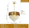 Seenvlog - Luxe Kristallen Hanglamp - Goud - LED-verlichting - Energieklasse B