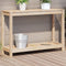 vidaXL - Oppottafel - met - schap - 108x35x75 - cm - massief - grenenhout