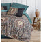 Essence - Beddengoedset - 100% katoensatijn - Dekbedovertrek 220 x 240 cm + 2 kussenslopen 60 x 60 cm - Petrol (2 stuks)