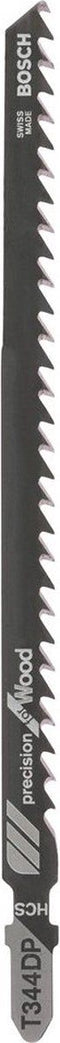 Bosch T 344 DP - Decoupeerzaagbladen - HCS gezet geslepen voor dik bouwhout en zacht hout (5-100 mm) - 152 mm lengte