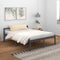 vidaXL - Seniorenbed - massief - grenenhout - grijs - 150x200 - cm
