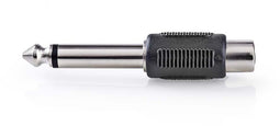 Nedis CAGB23935BK - RCA naar 6,35 mm adapter - Zwart