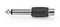 Nedis CAGB23935BK - RCA naar 6,35 mm adapter - Zwart
