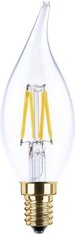 Segula 55206 LED-lamp Energielabel F (A - G) E14 Kaars windlicht 3 W = 26 W Warmwit (Ø x l) 35 mm x 112 mm 1 stuk(s)